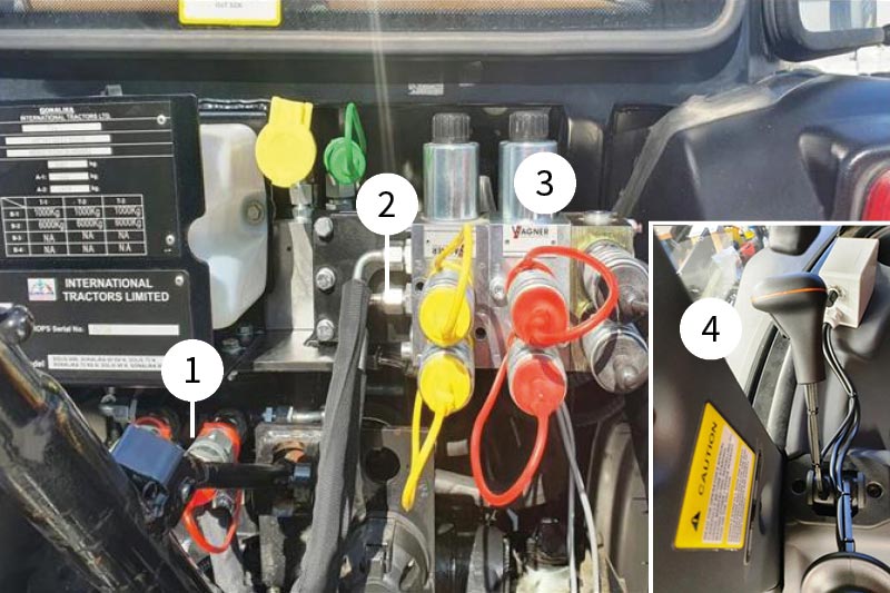 + 2 DW im Heck mit Elektrobausatz komplett (für Wagner Hydrauliksatz Basic)