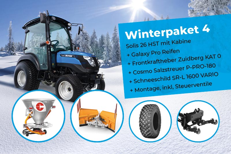 Solis 26 HST Traktor + Winterpaket 4